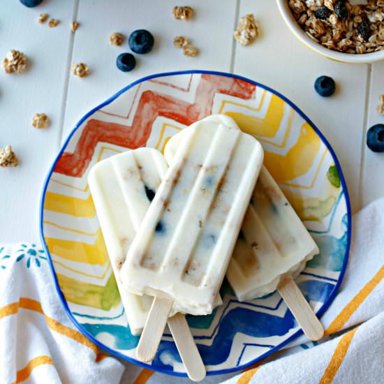 Yogurt Parfait Breakfast Popsicles