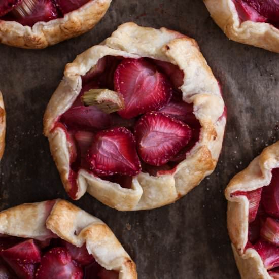 Strawberry Rhubarb Galettes
