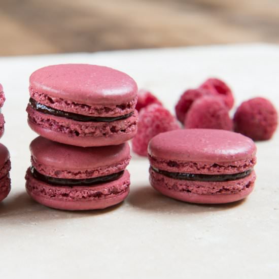 Perfect Raspberry Macarons