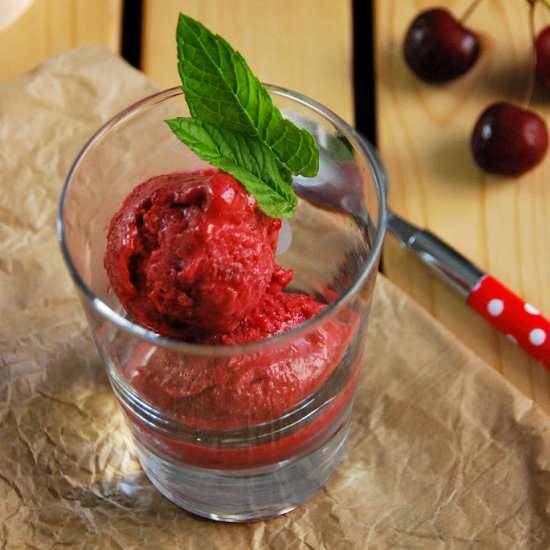 Cherry sorbet