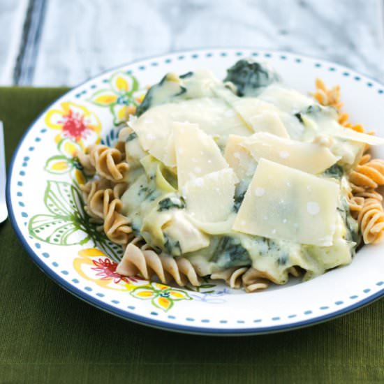 Chicken, Spinach Artichoke Pasta
