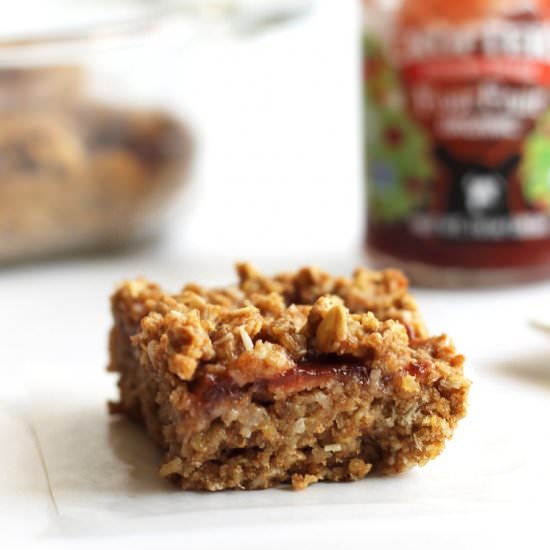 Strawberry Quinoa Oatmeal Bars