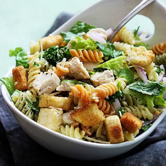 Chicken Caesar Pasta Salad