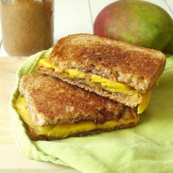 Almond Butter Mango Panini
