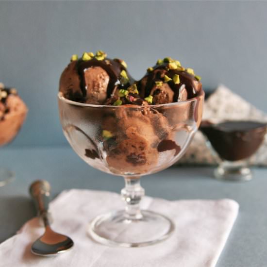 Chocolate Brownie Ice Cream