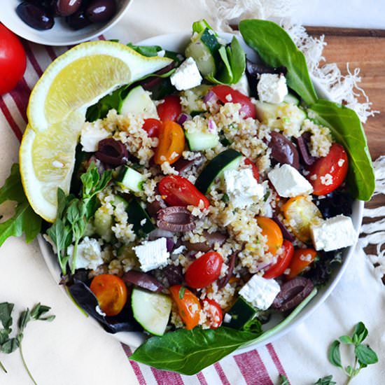 Bulgur Greek Salad