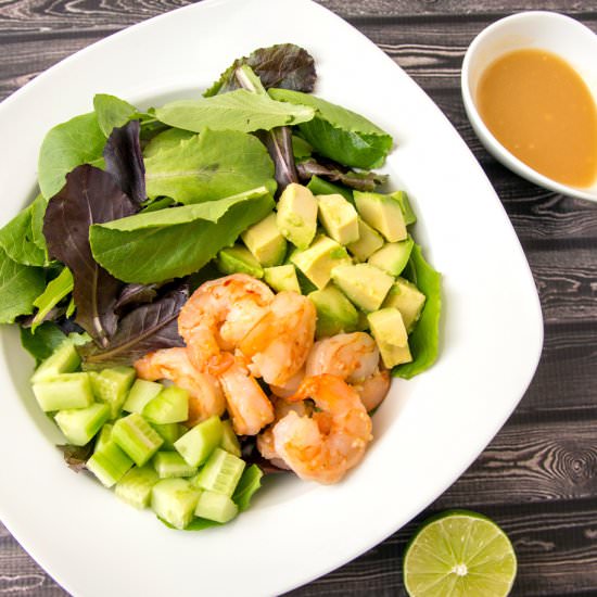 Shrimp Salad w/ Miso Dressing