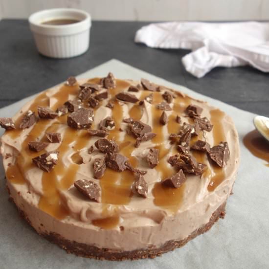 Salted Caramel Toblerone Cheesecake