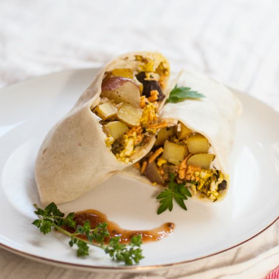 Vegan Breakfast Burritos
