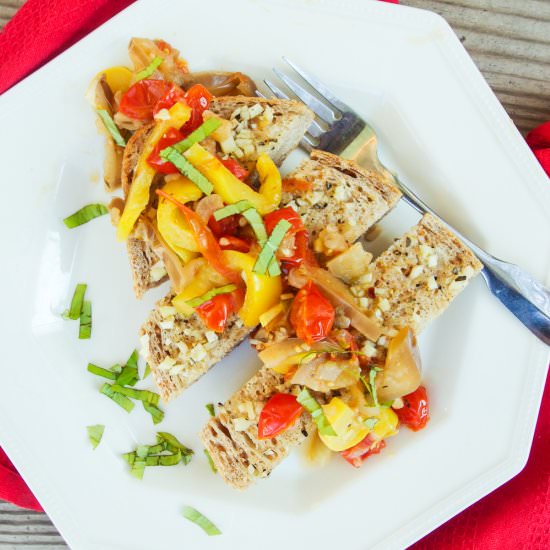 Ratatouille Garlic Bread