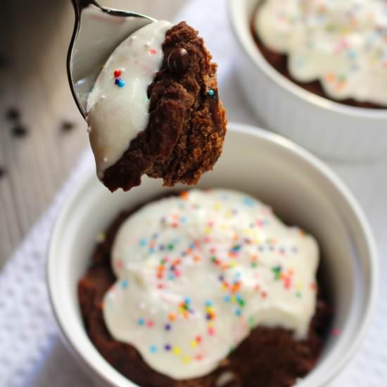 Fudgy Black Bean Birthday Cookie