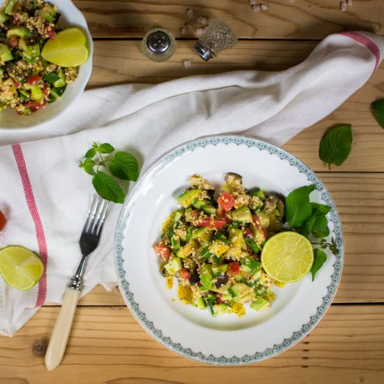 Bulgur Salad with Avocado and Lime