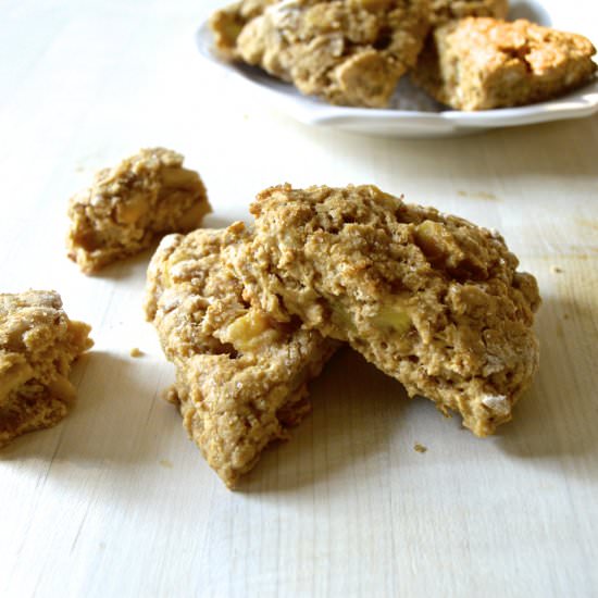 Peanut Butter Banana Scones
