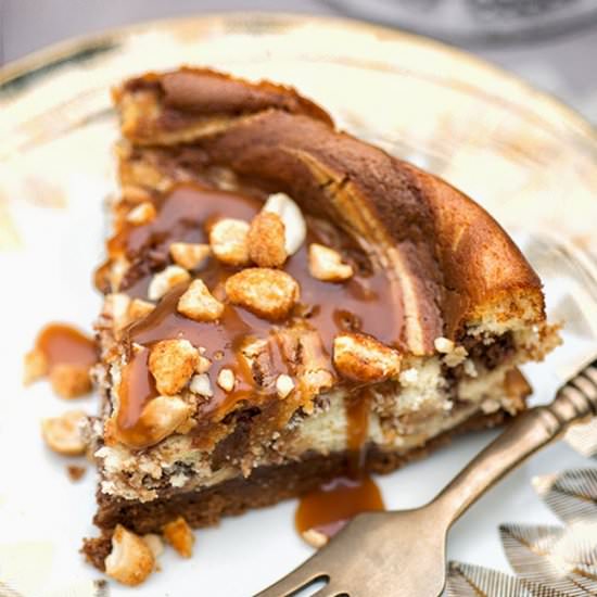 Nutella Caramel Cheesecake