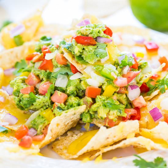 Loaded Guacamole Nachos