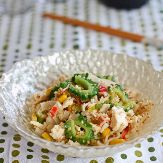 Bitter melon with tofu salad