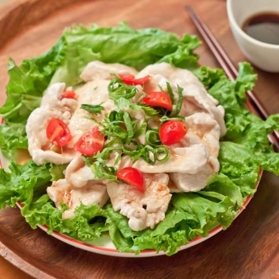 Chicken shabu shabu salad
