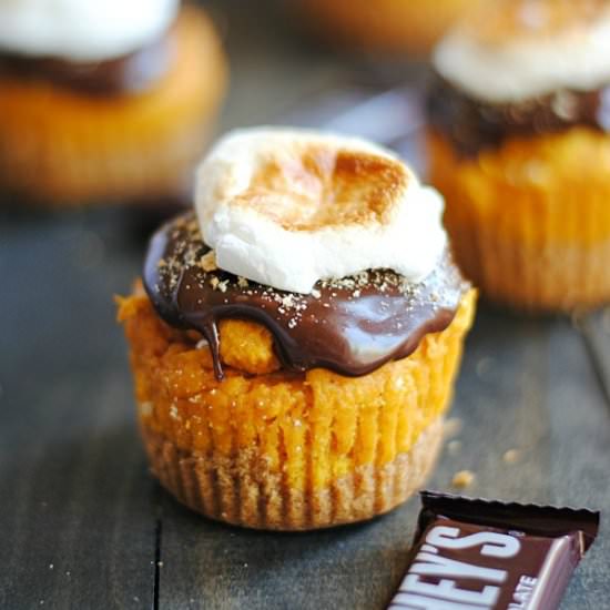 Pumpkin S’mores Cupcakes