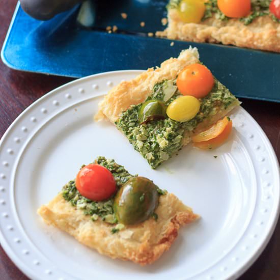 Heirloom tomato tart
