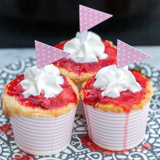 Strawberry Tres Leches Cupcakes