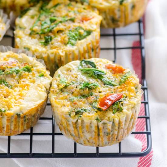 Spinach and Quinoa Egg Muffins