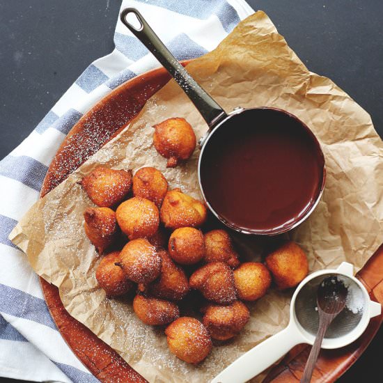 Ricotta Fritters with Chocolate