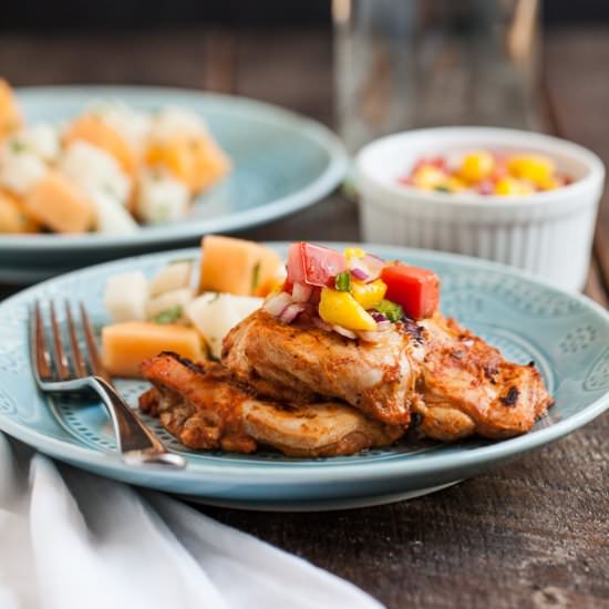 Chipotle Chicken with Mango Salsa