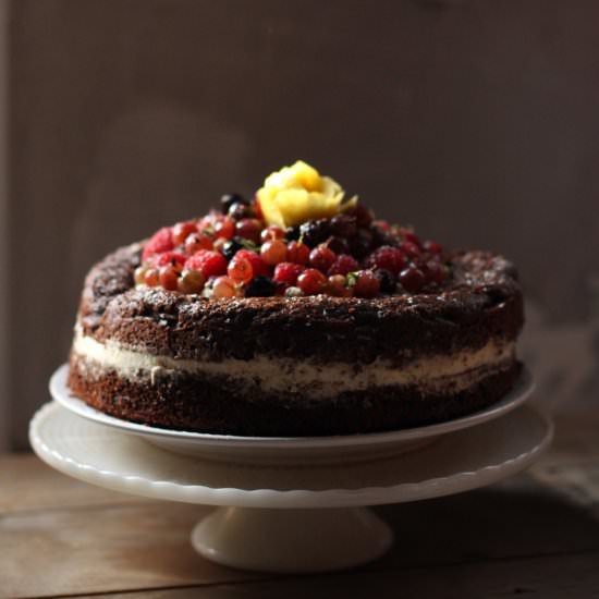 Chocolate Zucchini Layer Cake