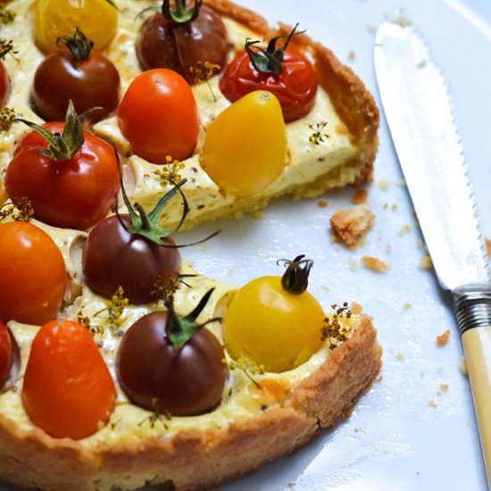 Cheesecake Tomato Tart
