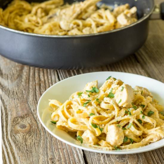 One Pot Cajun Chicken Alfredo