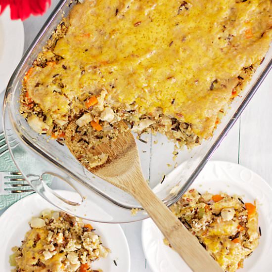 Quinoa Wild Rice Casserole