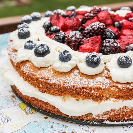 Berry Almond Cake