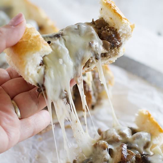 French Bread Pizza with Sausage