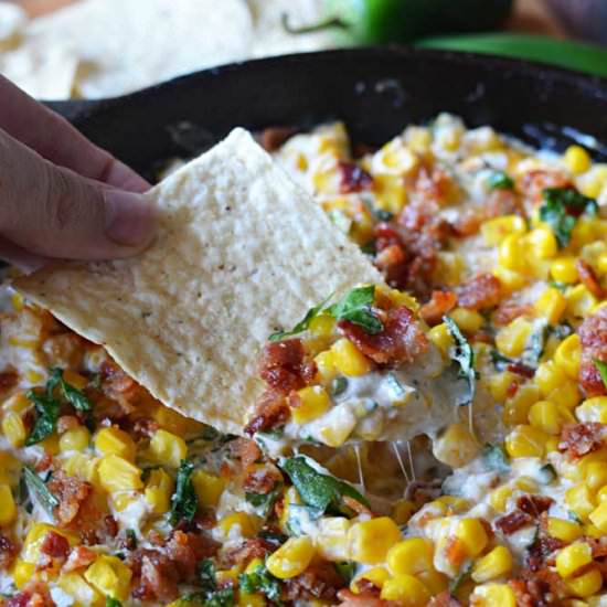 Cheesy Bacon Jalapeno Corn Dip