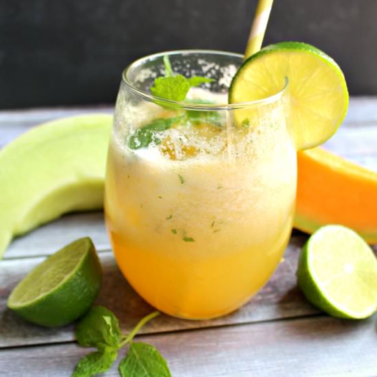 Melon and Mint Mojitos
