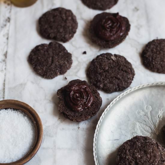 Double Chocolate Sandwich Cookies