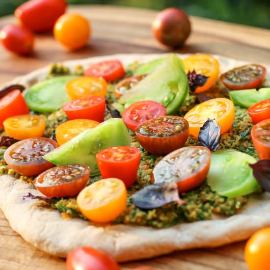 Spelt Flatbread with Tomatoes