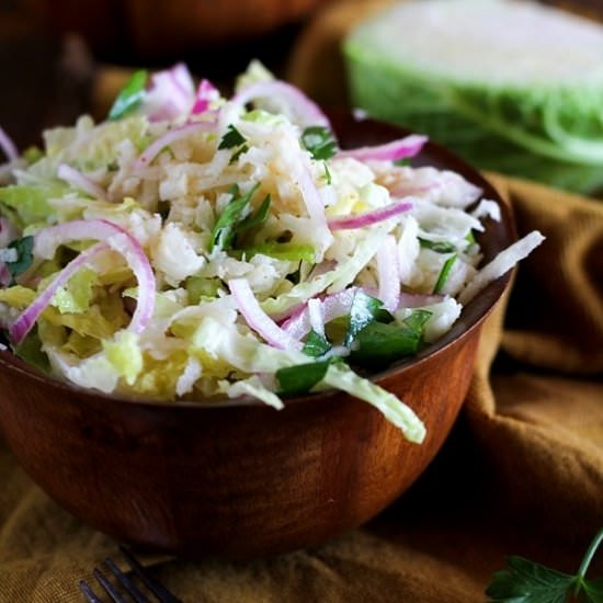 Jicama and Turnip Slaw