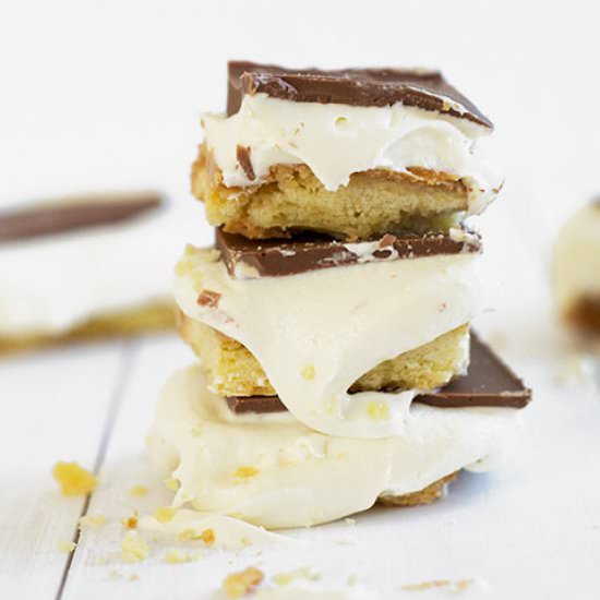 Fluffernutter Chocolate Slice