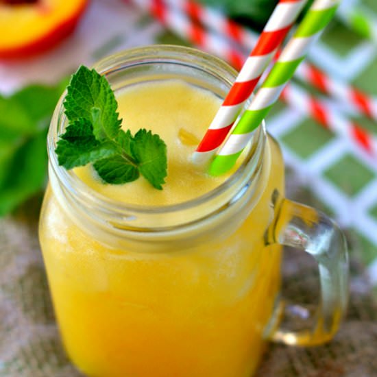 3-Ingredient Coconut Peach Cooler