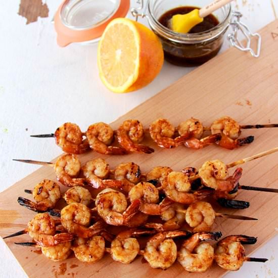 Sweet and Sour Shrimp Skewers