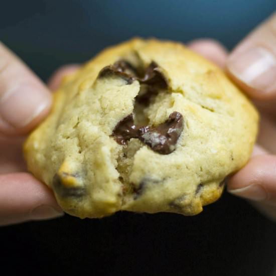 Banana Coconut Choc Chip Cookies