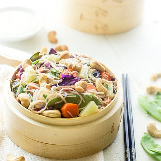 Honey Ginger Pineapple Stir Fry