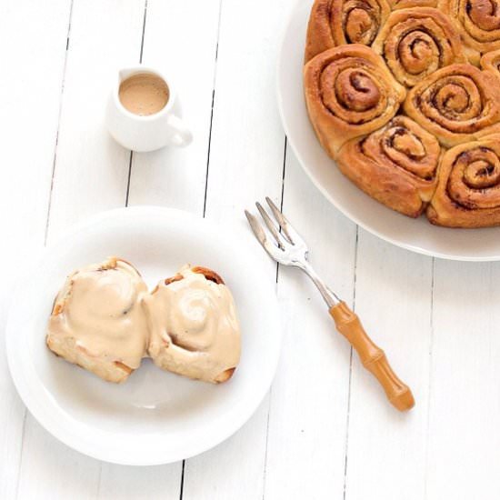 Cinnamon Rolls with Coffee Frosting