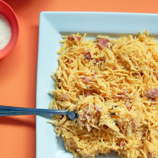 Gluten Free Bacon Carbonara