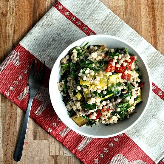 Roasted Vegetable and Barley Salad