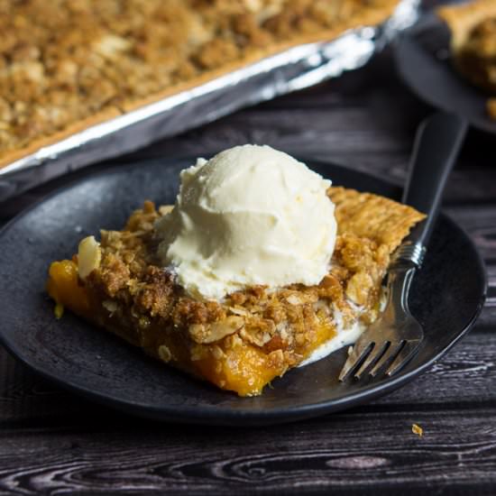 Peach Slab Pie