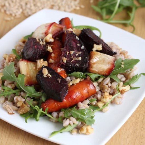 Pearl Barley Roasted Beetroot Salad