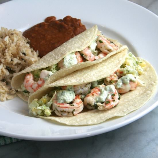 Cilantro-Lime Shrimp Tacos