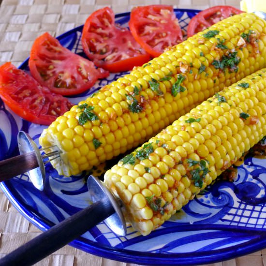 Corn-on-the-cob with Spanish accent